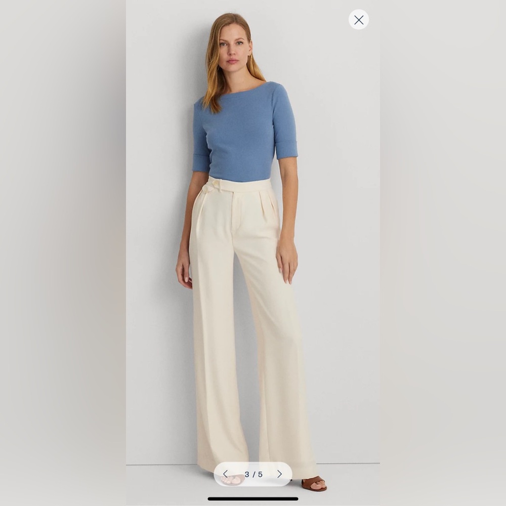 Ralph Lauren Stretch Cotton Boatneck Tee